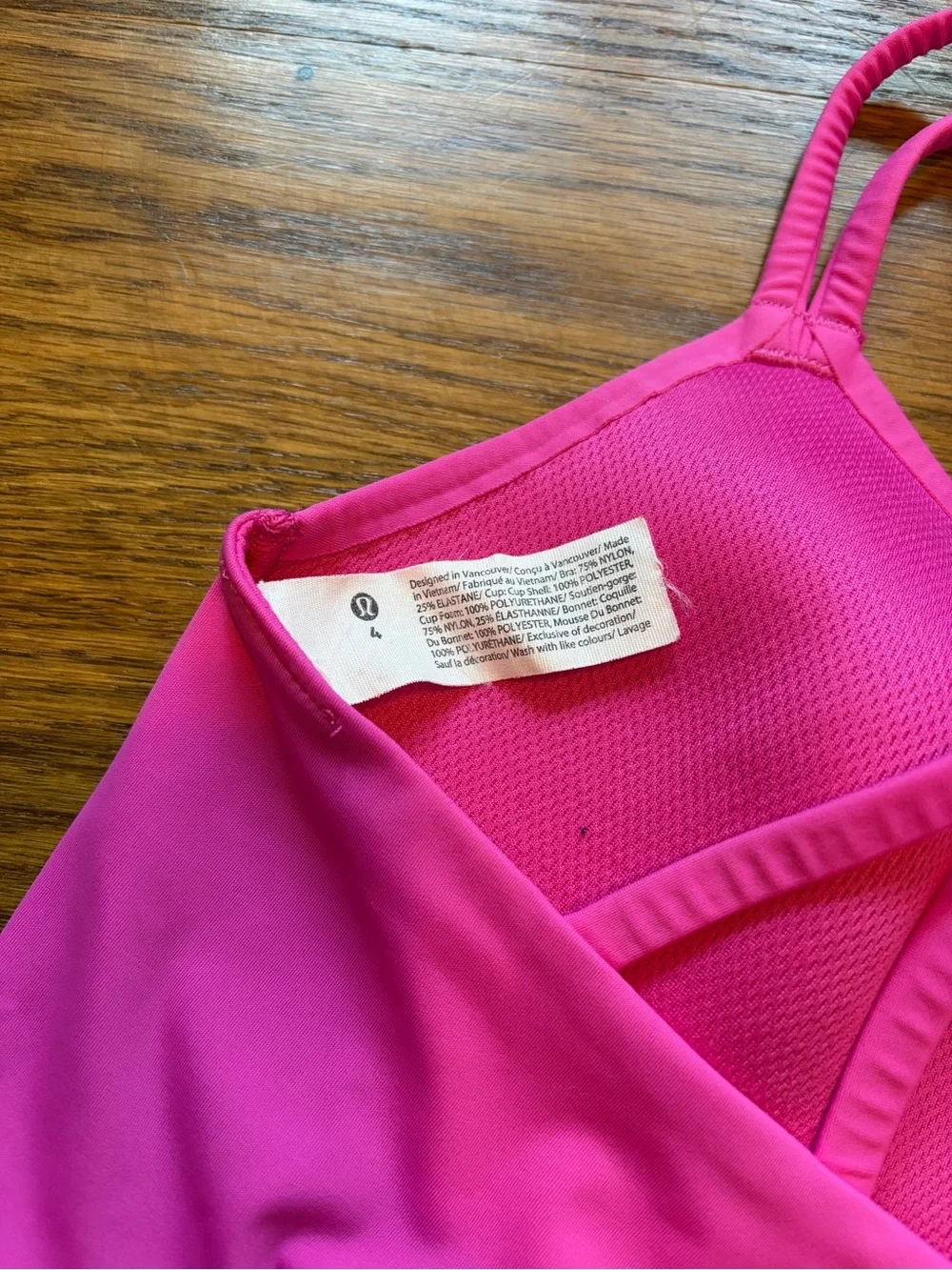 lululemon athletica Pink Strappy Sports Bralette
